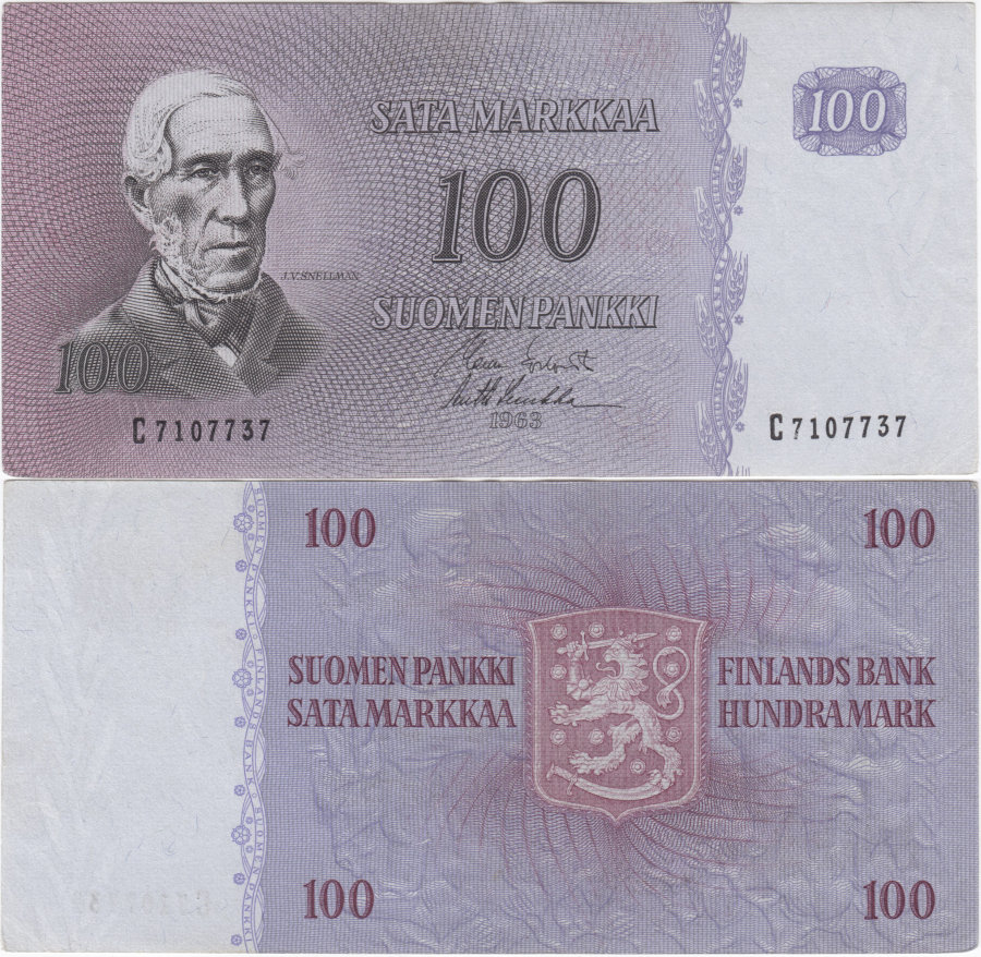 100 Markkaa 1963 C7107737